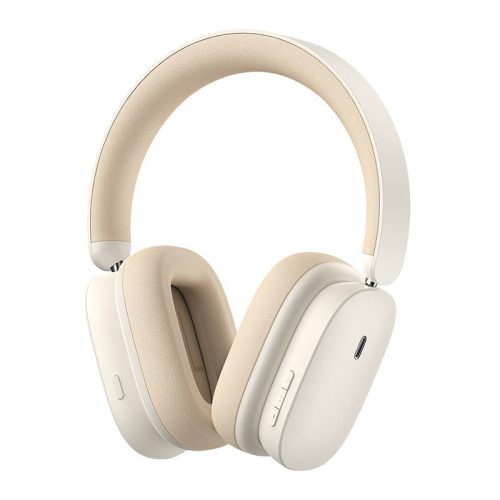 Bluetooth fejhallgató, Baseus Bowie H1, ANC zajszűrés, BT 5.2 - Fehér